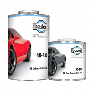 Pachet lac auto, Baslac 40-450 HS 2:1, gramaj 1 litru   5 litri lac + 0.5 litri   2.5 litri intaritor