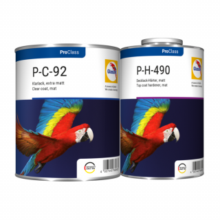 Pachet lac auto, Glasurit P-C-92, Matt 2:1, gramaj 0.75 litri lac + 0.5 litri intaritor