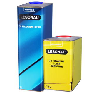 Pachet lac auto, Lesonal HS Titanum 1:1, cantitate 5 litri lac + 5 litri intaritor