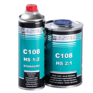 ,  ,  ,  ,  ,  ,  ,  Pachet lac auto, Master C108 HS, cantiate 1 litru sau 5 litri, contine intaritor