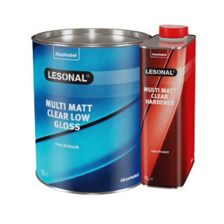 Pachet lac auto mat, Lesonal Multi Mat 5:2, cantitate 1 litru lac + 1 litru intaritor