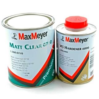 Pachet lac auto mat, Max Meyer 0710 Mat Clear, cantitate 1 litri lac si 0.5 litri intaritor