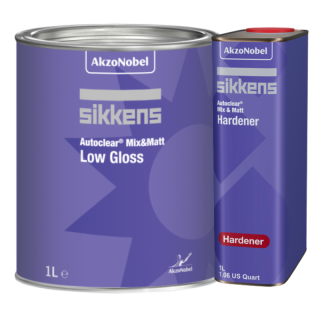 Pachet lac auto mat, Sikkens Mix  Mat, gramaj 1 litru lac + 1 litru intaritor