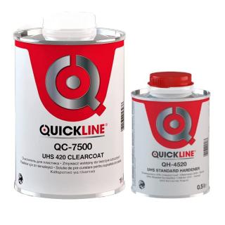 Pachet lac auto, Quickline QC-7500 UHS 420 Low VOC, cantitate 1 litru si 5 litri, contine intaritor