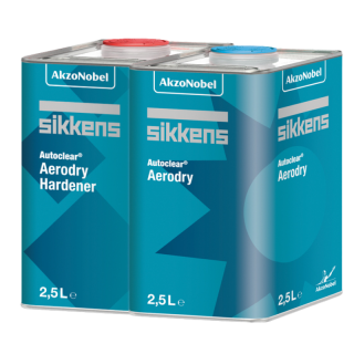 Pachet lac auto, Sikkens Aerodry, gramaj 2.5 litri lac + 2.5 litri intaritor