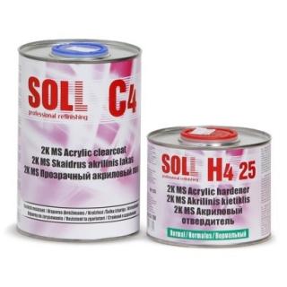 Pachet lac auto, Soll C4 MS, cantitate 0.6 litri 1 litru si 5 litri, contine intaritor