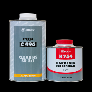 Pachet lac HS 2:1 SR, HB Body 496, cantitate 1 litru lac si 0.5 litri intaritor 753