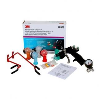 Pistol de vopsit, 3M,   Accuspray,   16578 HVLP ONE Spray Gun Kit, 5 capete de atomizare in set