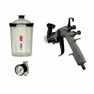 Pistol de vopsit, 3M Accuspray PPS 2.0 26832, contine pistol de vopsit, manometru, cana refolosibila, duza la alegere