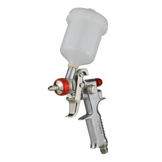 Pistol de vopsit pentru retus, Sagola Spray Gun 475 XTECH R5, cupa plastic 125 ml, duza 0.5 mm, consum aer 100 l min