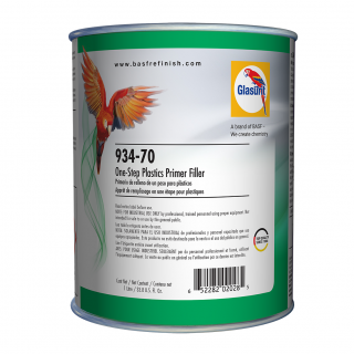 Platic primer, Glasurit 934-70 One-Step 2K 4:1, culoare gri pentru aderenta pe plastic, gramaj 1 litru + 0.5 litri intaritor