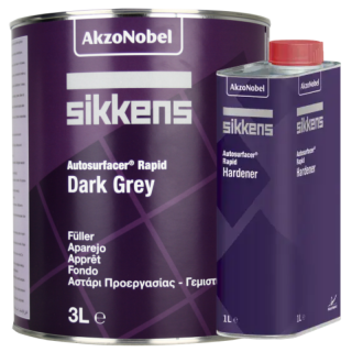 Primer   Filler acrilic 2:1, Sikkens Autosufacer Rapid, culoare gri, gramaj 3 litri filler + 2 litri intaritor