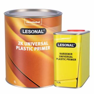 Primer pentru plastic 5:1, Lesonal 2K Plastic Primer, cantitate 1 litru filler + 0.5 litri intaritor