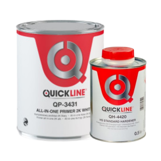 Primer, Quickline QP-343X, 2 in 1 2K, culoare alb   gri, cantitate 1 litru