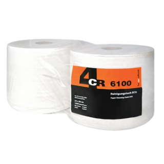 Rola hartie, 4CR 6100, 1000 servetele, 2 straturi, culoare alb, dimensiune 230 x 380 mm, 1 rola