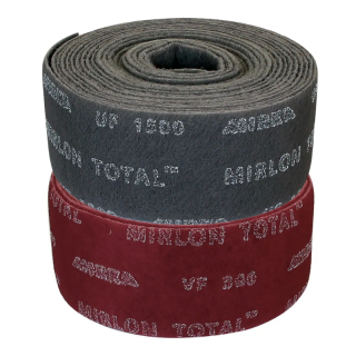 Rola pasla abraziva, Mirka Mirlon Total  , gri rosu, dimensiune 115 mm x 10 metri