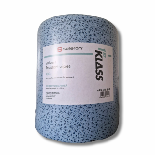 Rola servetele, Klass SRS, 500 servetele rezistente la solvent, culoare albastru, dimensiune 320x300 mm