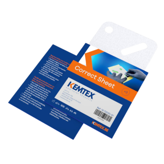 Sabloane metalice, Kemtex 14.72030-01, placute pentru corectare vopsea, set 3 bucati