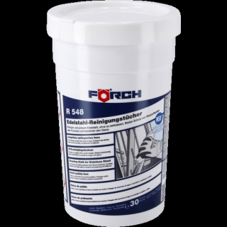 Servetele curatare, Forch R548, pentru otel, aluminiu, crom etc., cutie 30 bucati