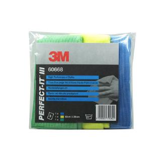 Set 3 lavete microfibra, 3M Scotch-Brite 2011 High Performance Wipe, dimensiune 32 x 36 cm