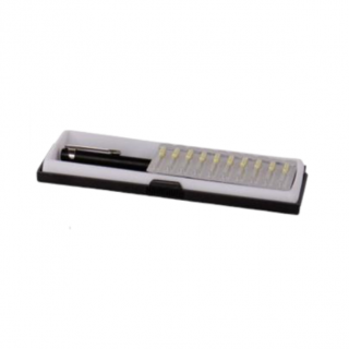 Set indepartare impuritati, 4CR 7550, culoare stilou negru, pentru impuritati din lac si vopsea, contine 10 ace