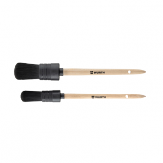 Set pensule rotunde, Wurth 693 006 02, pentru detailing, maner din fag, set 2 bucati