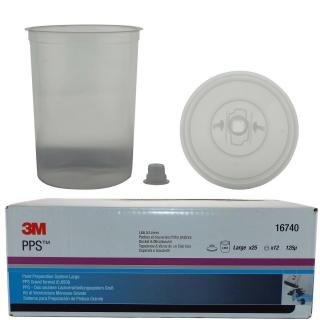Sistem aplicat vopseaua, 3M,   PPS,   Mare, contine 25 pungi, 25 capace, filtru 125 microni, 0.9 litri