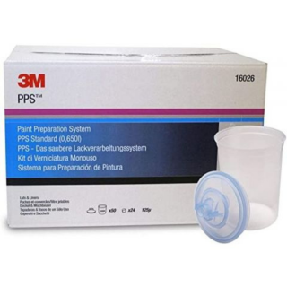 Sistem aplicat vopseaua, 3M,   PPS,   Mic, contine 50 pungi, 50 capace, 25 filtre, 0.6 litri