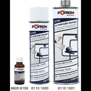 Solutie de curatat, Forch R540, pentru parbriz inainte de lipire, gramaj 20   500   1000 ml