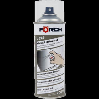 Spray lac 1K, Forch L248, culoare transparent, cantitate 400 ml