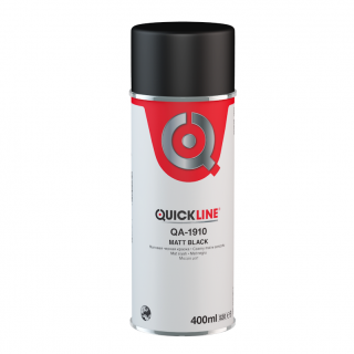 Spray negru mat, Quickline QA-1910, cantitate 0.4 litri