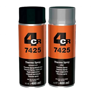 Spray vopsea, 4CR 7425, culoare argintiu   negru, rezistenta la 800   C cantitate 400 ml