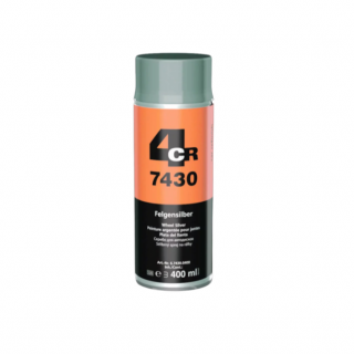 Spray vopsea, 4CR 7430, culoare argintiu pentru jante, cantitate 400 ml