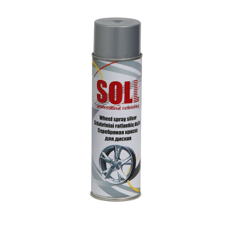 Spray vopsea, Soll S700003, culoare argintiu pentru jante, cantitate 500 ml