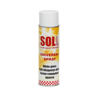 Spray vopsea, Soll S700009, culoare alb lucios, cantitate 500 ml