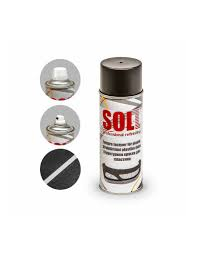 Spray vopsea texturat, Soll S700010, negru efect plastic pentru bara, bandouri, cantitate 400 ml