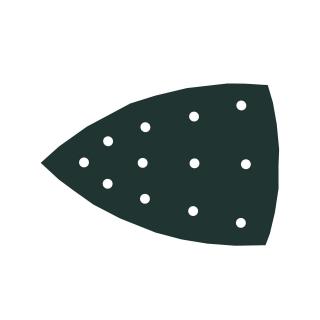 Talpa velcro, Rupes 985.006, 12 gauri, pentru masina de slefuit LS71, dimensiune 100 x 147 mm