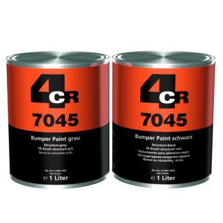 Vopsea structurata pentru plastic, 4CR 7045 Bumper Paint, culoare gri   negru, cantitate 1 litru