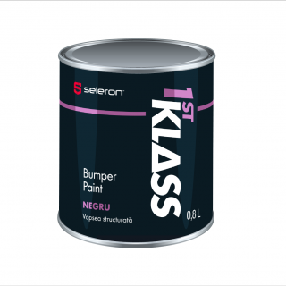 Vopsea structurata pentru plastic, Klass Bumper Paint, gri   negru, cantitate 0.8 litri