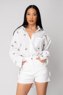 Blugi scurti din denim Off White