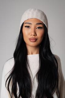 Caciula din mix de lana si casmir Beige