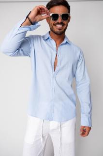 Camasa din IN cu nasturi Sky Blue