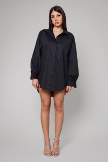 Camasa inchidere cu nasturi Oversized Black