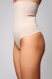 Chiloti Tanga inalt, Modelatori fara cusaturi Cream