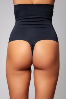Chiloti Tanga inalti, Modelatori fara cusaturi Black