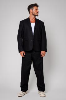 Costum din IN oversized sacou si pantalon lung Black