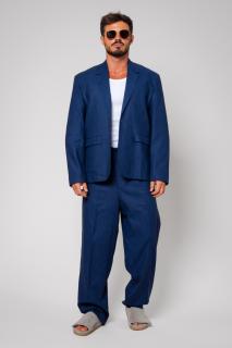Costum din IN oversized sacou si pantalon lung Navy