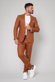 Costum din IN sacou si pantalon lung Brown