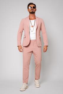 Costum sacou si pantalon lung Rose Quartz