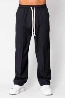 Pantalon lung cu snur Black II